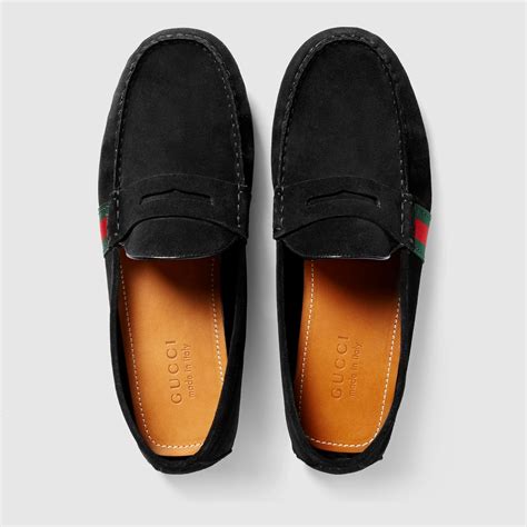 mens gucci suede drivers|Gucci suede driving shoes.